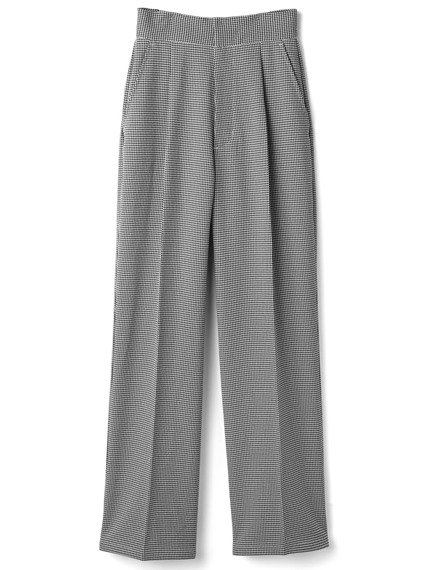 千鳥柄ビッグシャツXセンタープレスパンツセットアップ