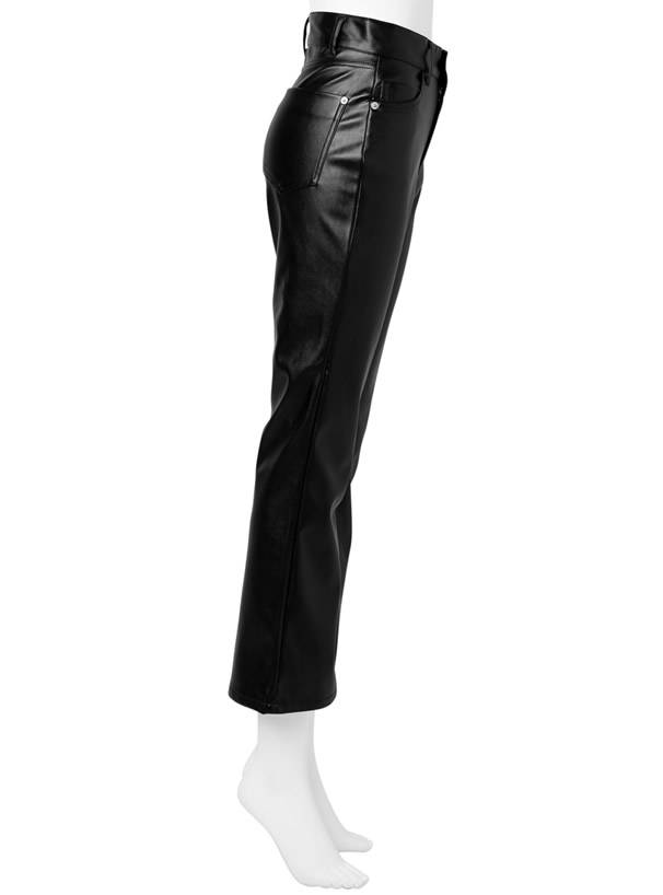 レザーセミフレアパンツ