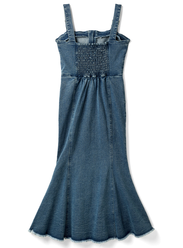 フリンジマーメイドデニムジャンパースカート[gm602] レディースファッション通販のグレイル(GRL)【公式】