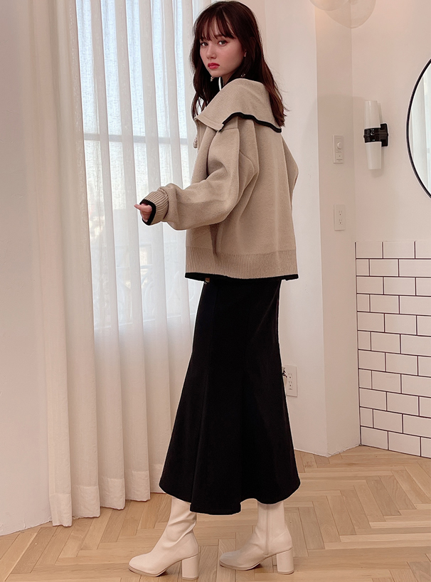 ハイウエストマーメイドスカート
