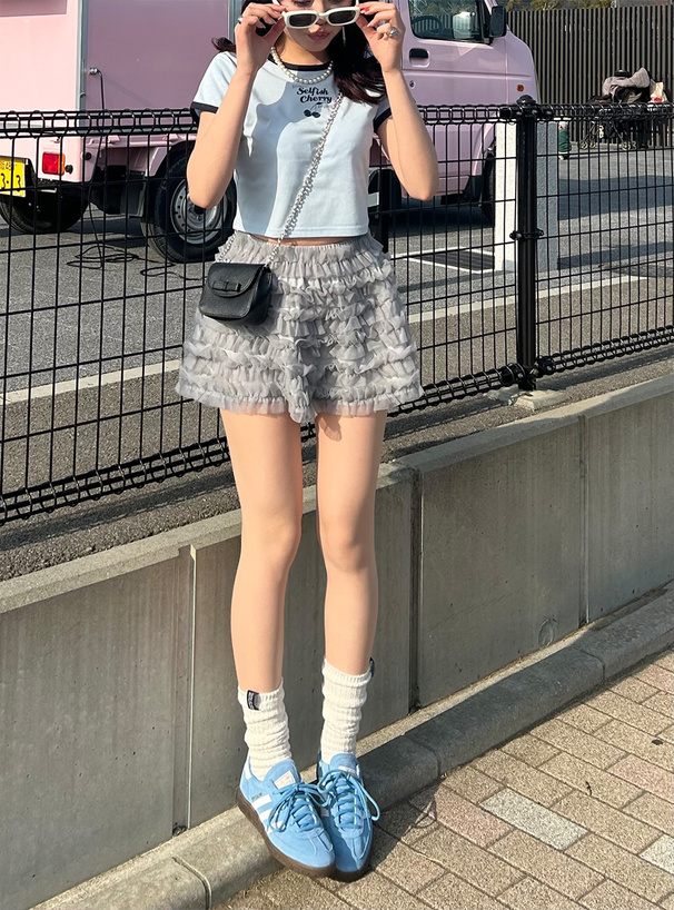 2Wayフリルチュールビスチェスカート