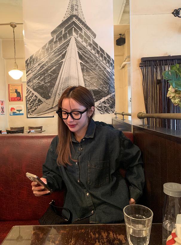 オーバーサイズデニムシャツ