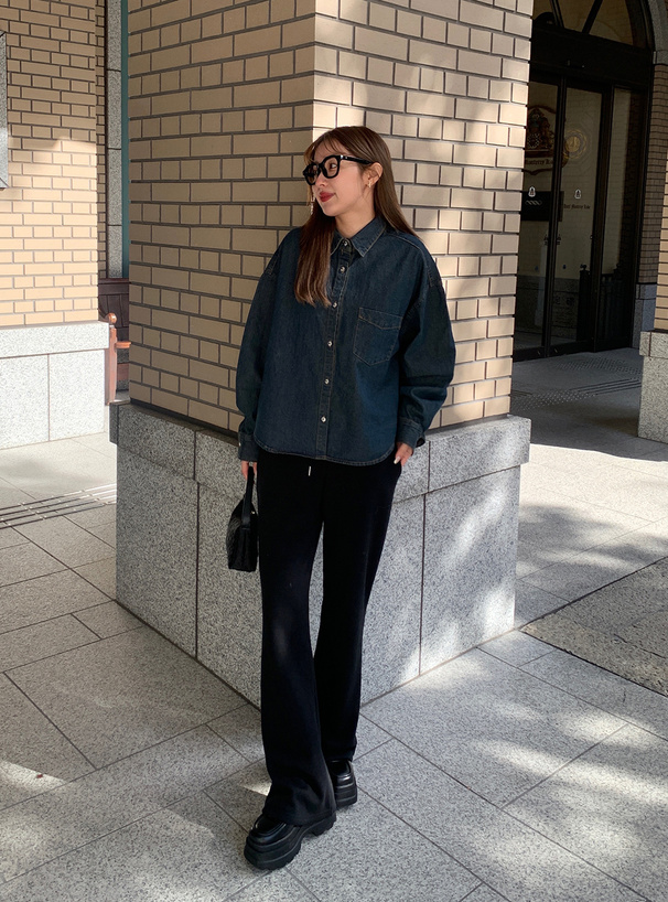 オーバーサイズデニムシャツ