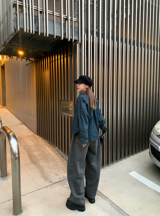 オーバーサイズデニムシャツ