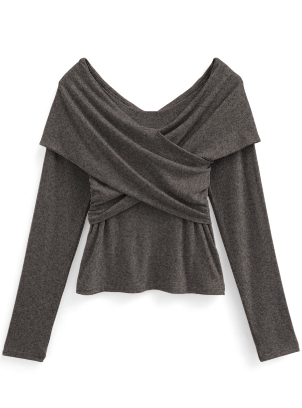 クロスドレープトップス