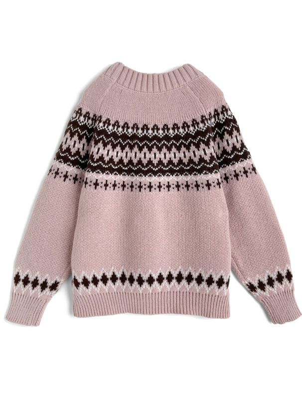 正規品♡トイプードル柄ネル上下セット♡クリーム Brad Fourd 296182 5Gネップ アラン柄 クルーネックセーター