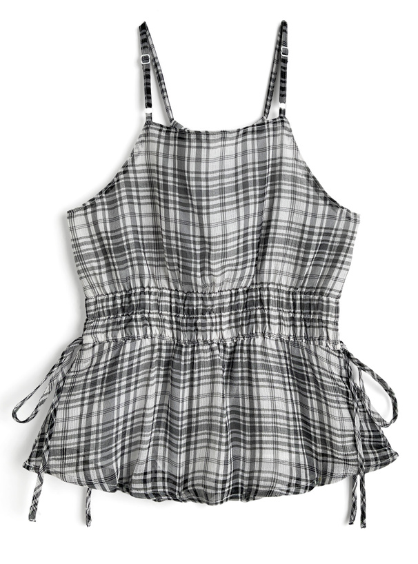 オフショルダー チェック柄 トップス チェック柄ホルターネックトップス[gn457] | レディースファッション