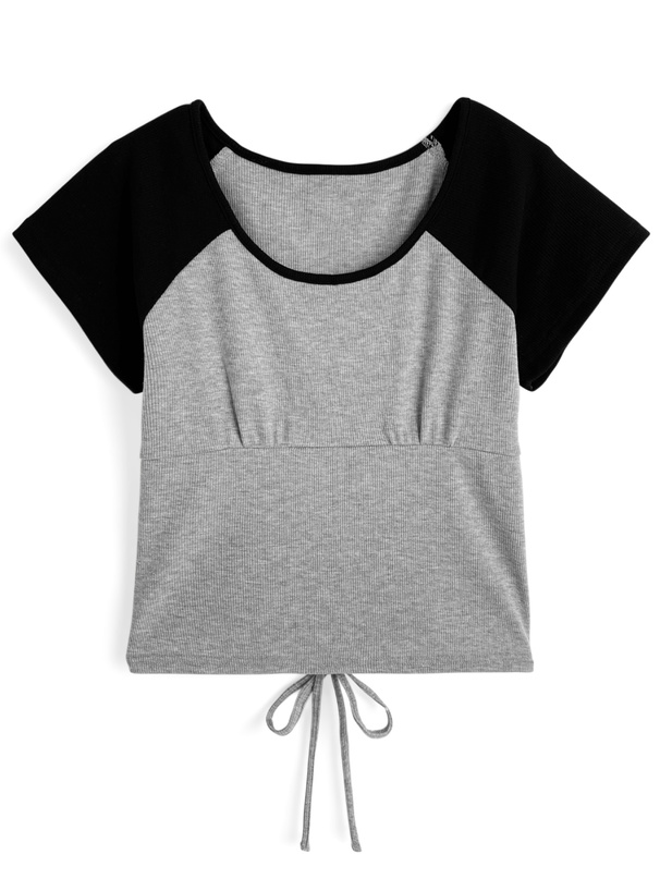 バックレースアップラグラントップス