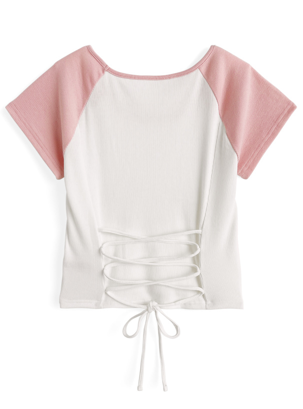 バックレースアップラグラントップス