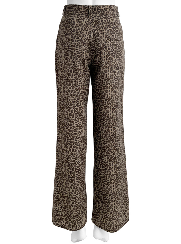 レオパード柄ストレートパンツ[gn497] | レディースファッション通販の