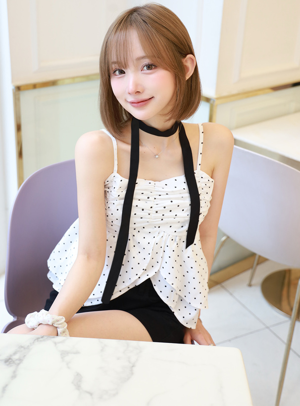 新品未使用　h.NAOTO　jelly　キャミソール　編み上げ　梯子レース　刺繍 純粋な欲望セクシーな黒のレース刺繍蝶ベスト女性の夏 2024