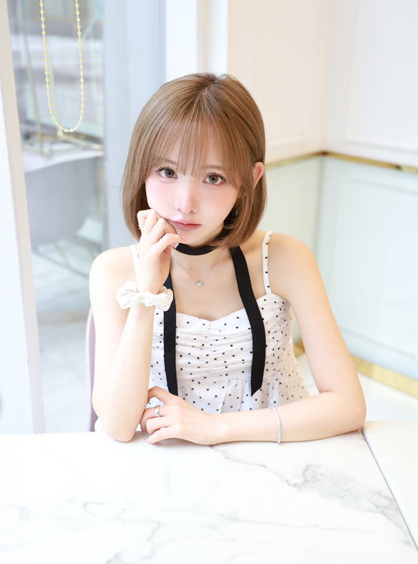 タイ付きドット柄ギャザーキャミソール[gn506] | レディース