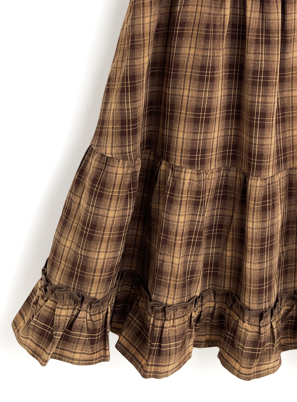 チェック柄キャミソールミニワンピース[gn509] | レディース