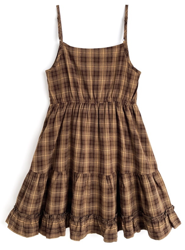 janesmith✨ガンクラブチェックミニワンピース チェック柄キャミソールミニワンピース[gn509] | レディース