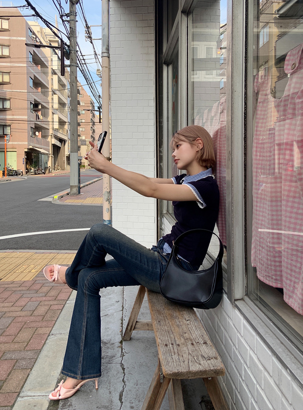 ポケットストレッチデニムパンツ