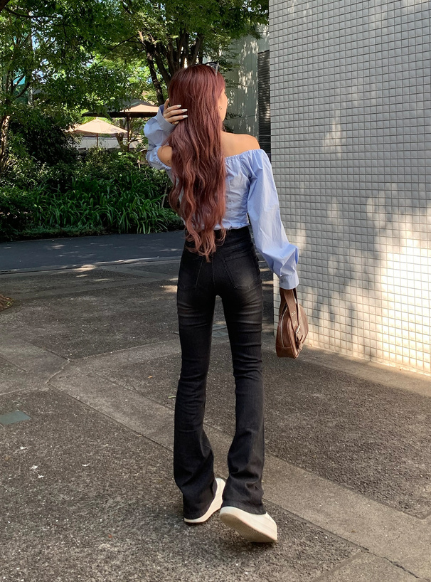 ポケットストレッチデニムパンツ