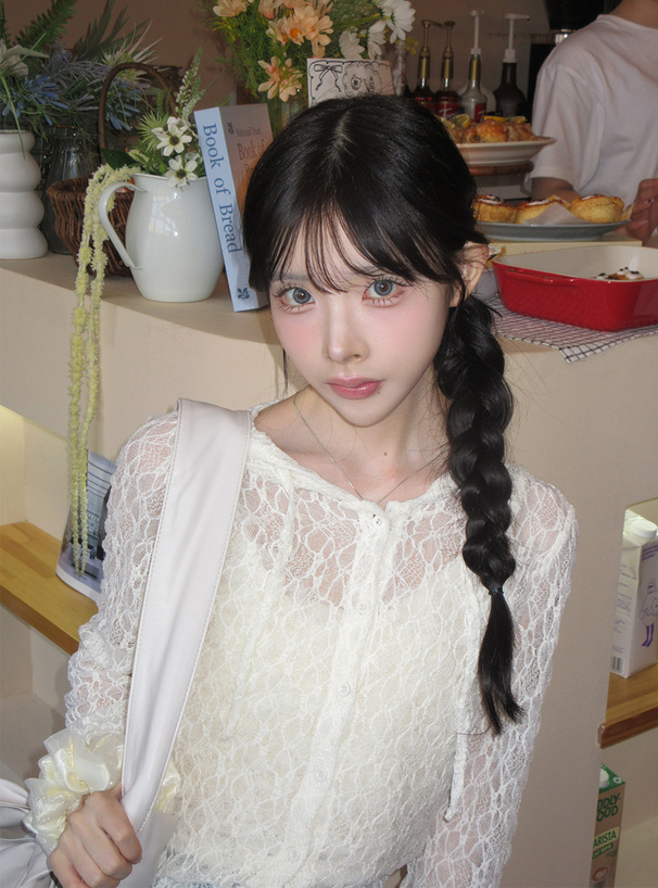 フード付きレーストップス