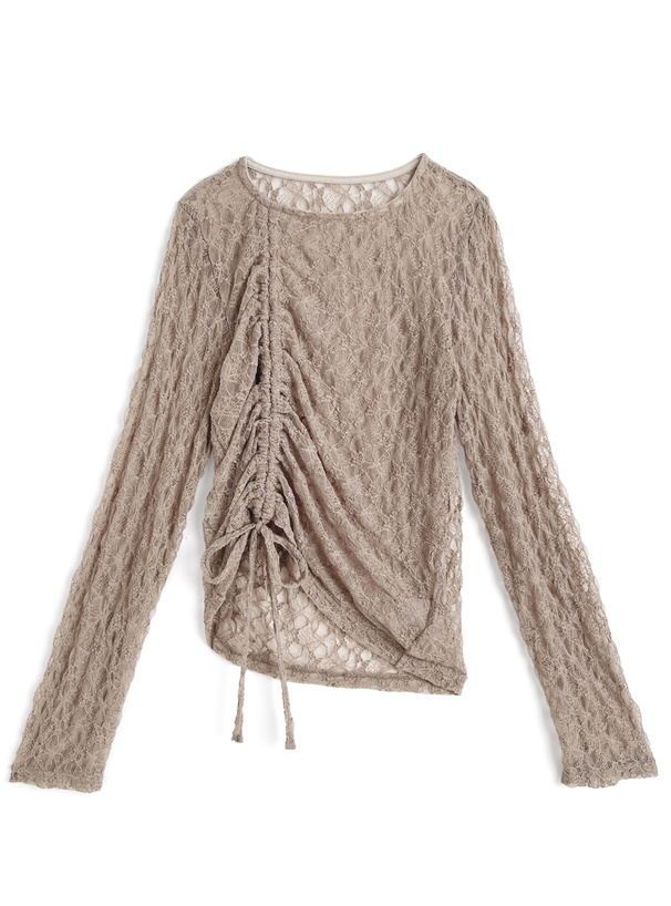 アシンメトリードロストレーストップス