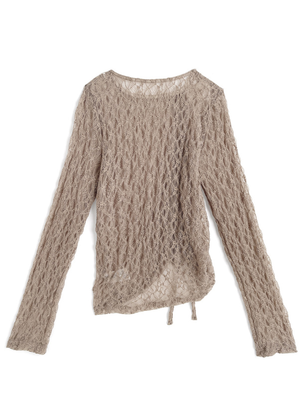 アシンメトリードロストレーストップス