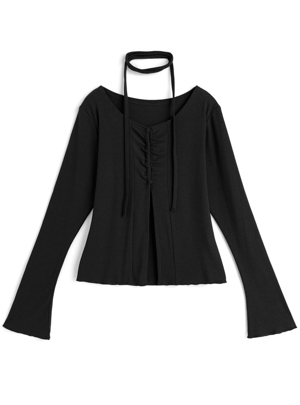 イエロー ギャザー入り トップス フレアスリーブ イエロー ギャザー入り トップス フレアスリーブ - メルカリ