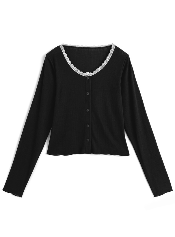 レースデザインメロウカーディガン