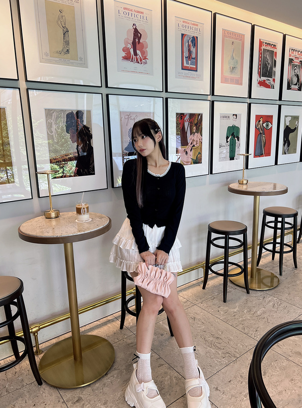 レースデザインメロウカーディガン