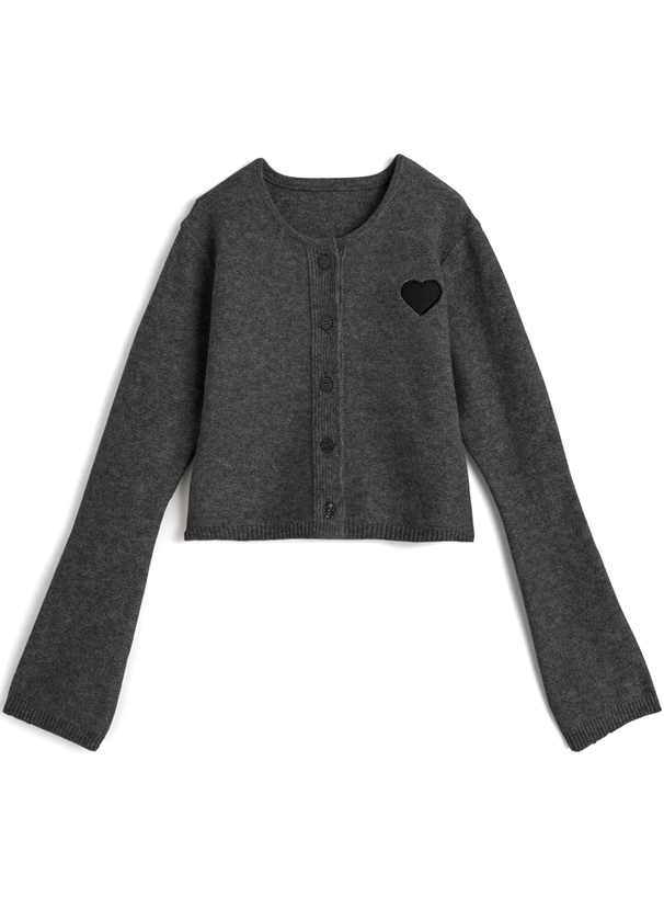 ハートワッペンニットカーディガン[gn541] | レディース