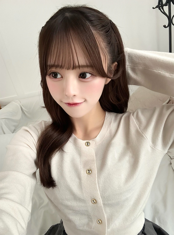 ゴールドボタンニットカーディガン