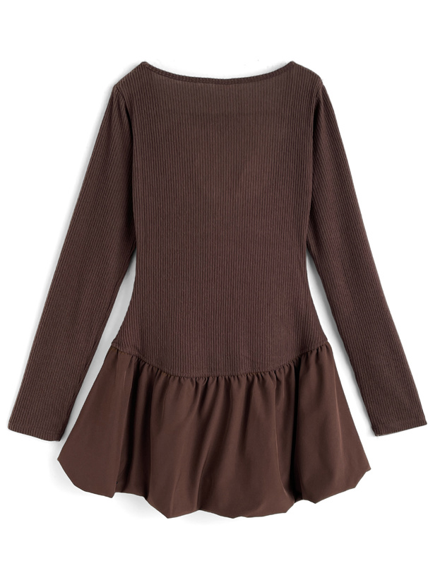 リボンドッキングバルーンミニワンピース[gn544] | レディース