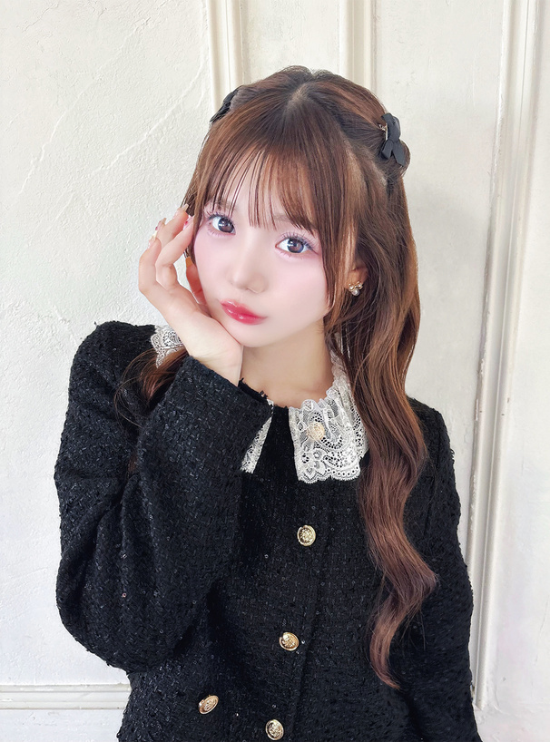 2Wayレースダブルボタンツイードジャケット