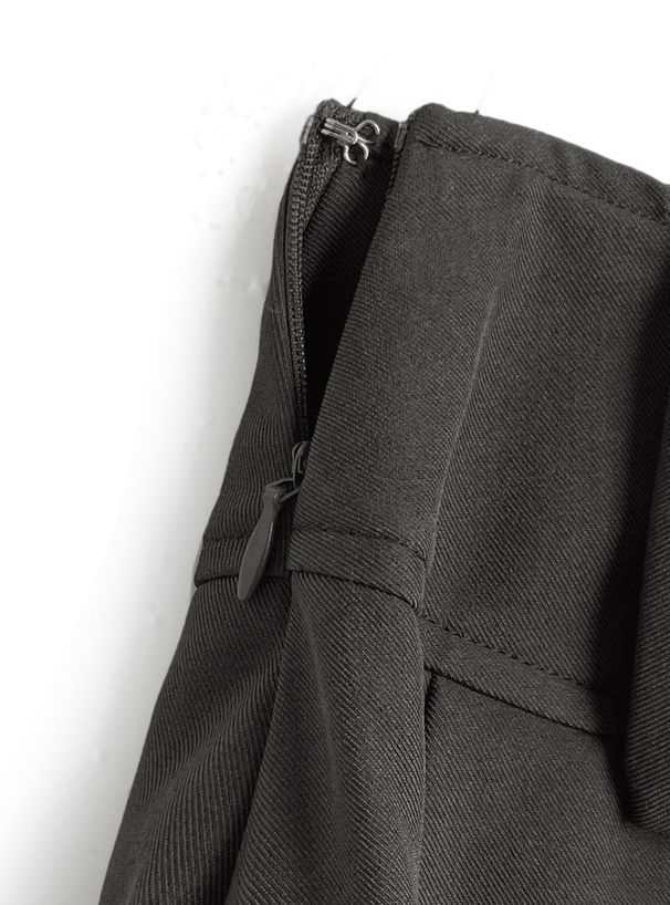 インパン裏地付きバックリボンプリーツミニスカート