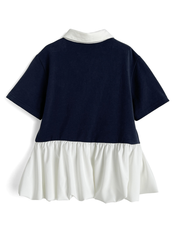 バルーンぺプラムポロトップス