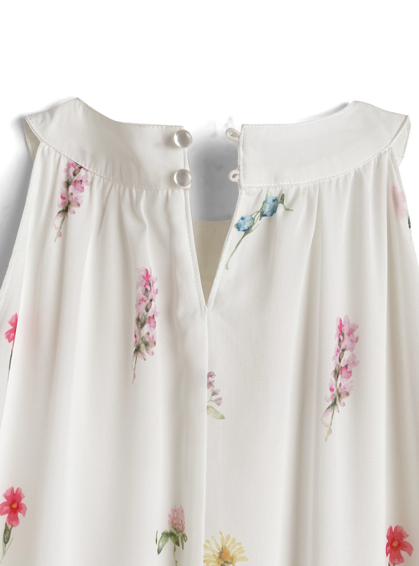 花柄アメスリロングワンピース