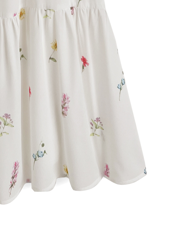 花柄アメスリロングワンピース