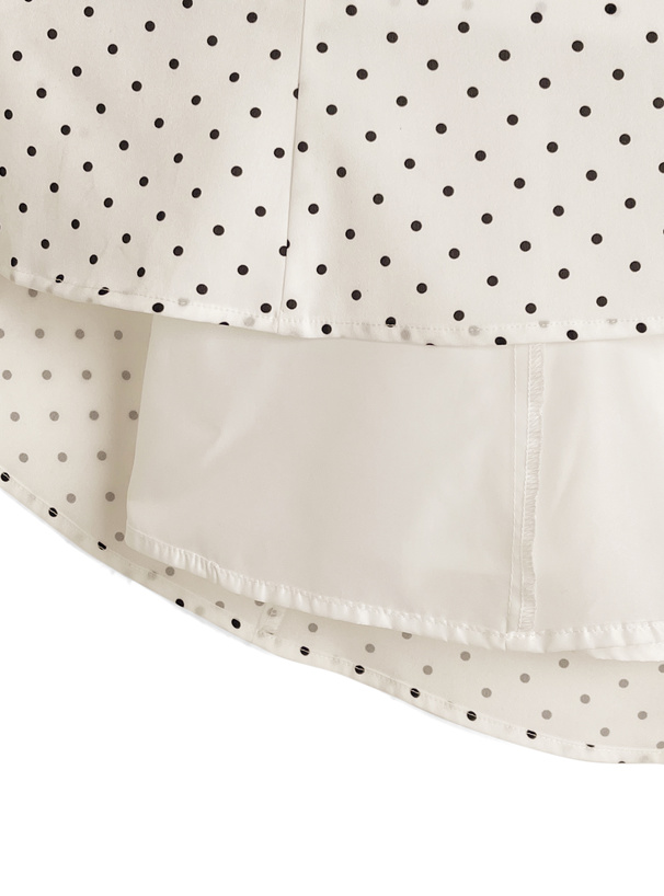 2Wayドット柄マーメイドワンピース