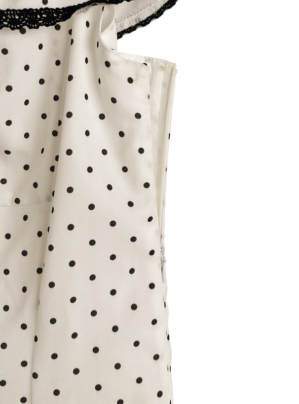 2Wayドット柄マーメイドワンピース