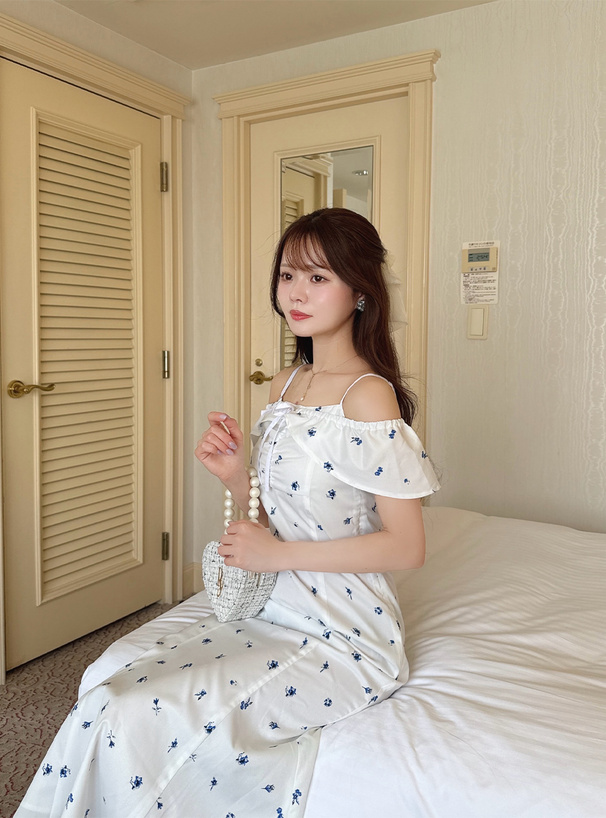 2Way花柄マーメイドワンピース