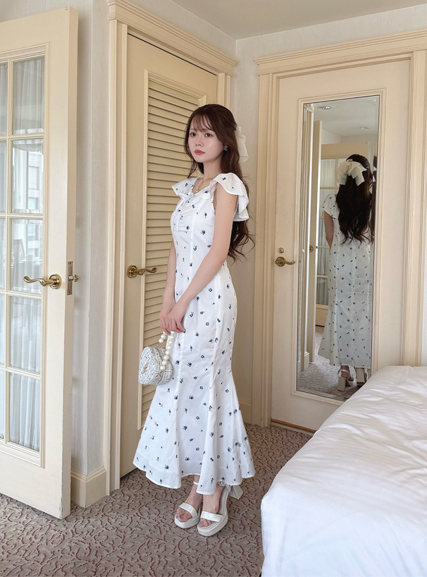 2Way花柄マーメイドワンピース