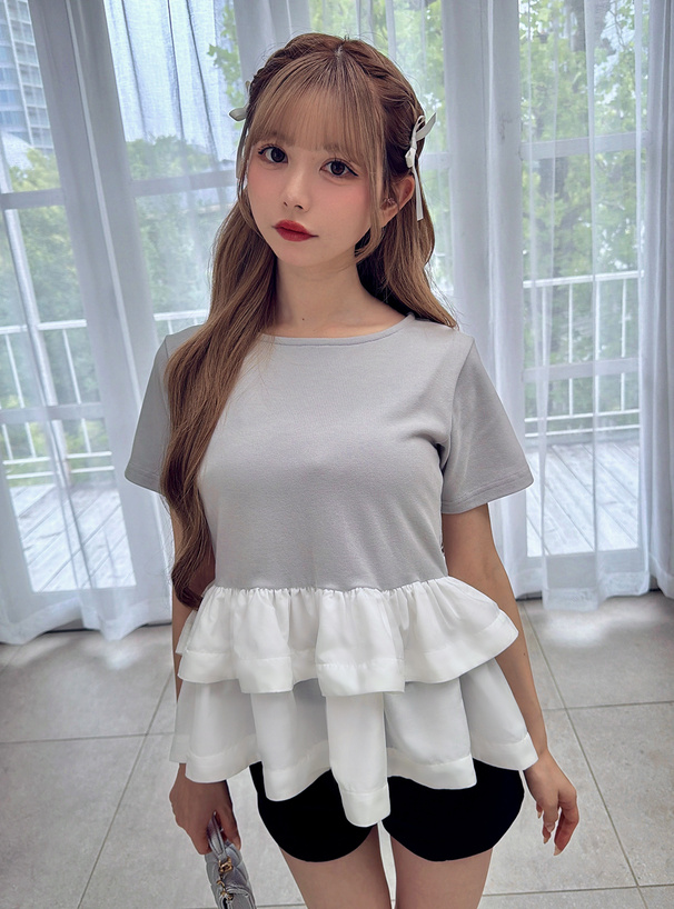 フリルドッキングトップス
