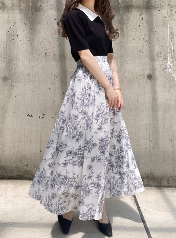 花柄フレアスカート[gn96] | レディースファッション通販のグレイル