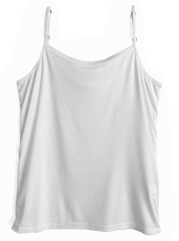 キャミソール付きドット柄バックリボンシアートップス