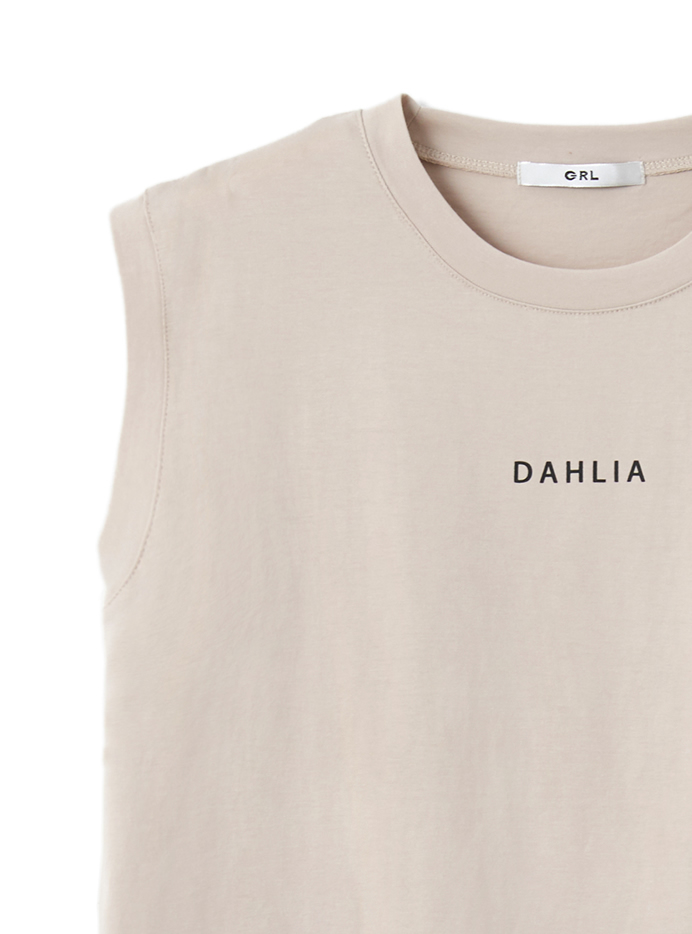 ノースリーブロゴTシャツ