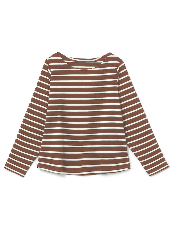 ボートネックボーダートップス