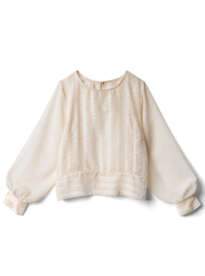 オパールシフォンブラウス