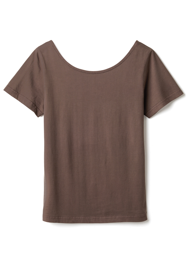バックオープンTシャツ
