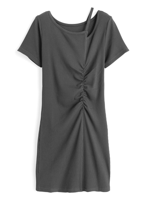 アシメネックミニワンピース