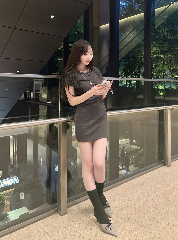 アシメネックミニワンピース[jm048] | レディースファッション通販の