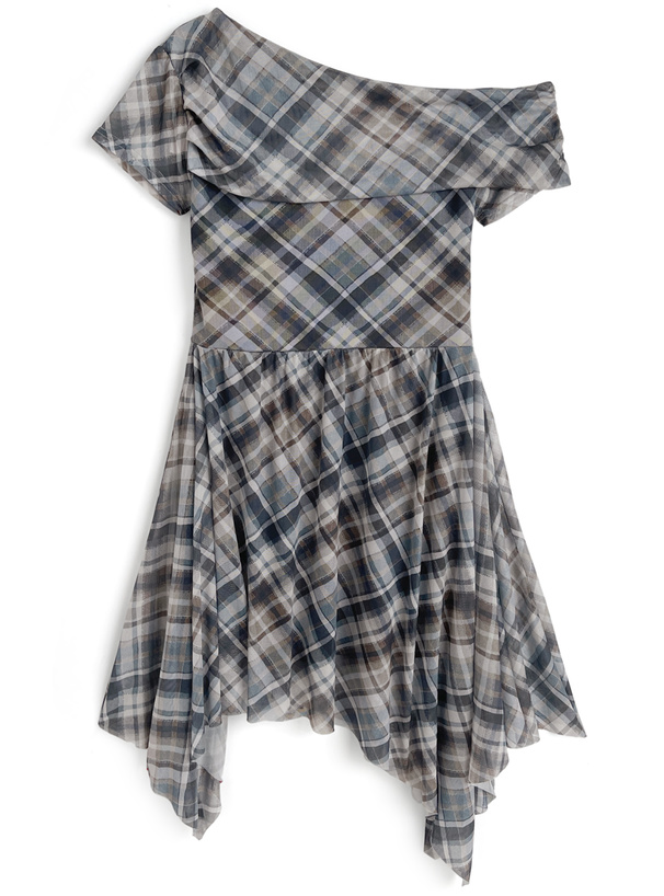 Burberry チェック柄 七分袖 ミニワンピース M BURBERRY チェック柄シャツワンピース - メルカリ