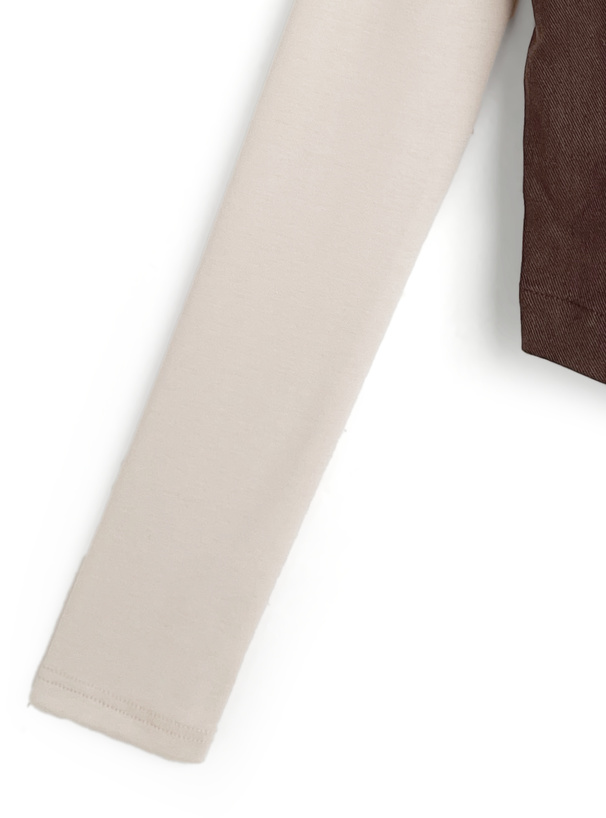 ビスチェドッキングワンショルダートップス