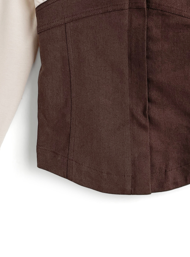 ビスチェドッキングワンショルダートップス